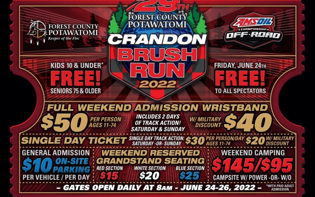 Crandon International Raceway Announces 2022 Event Pricing and New Reservation Date