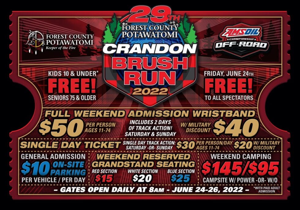 Crandon International Releases ActionPacked Schedule For FCP