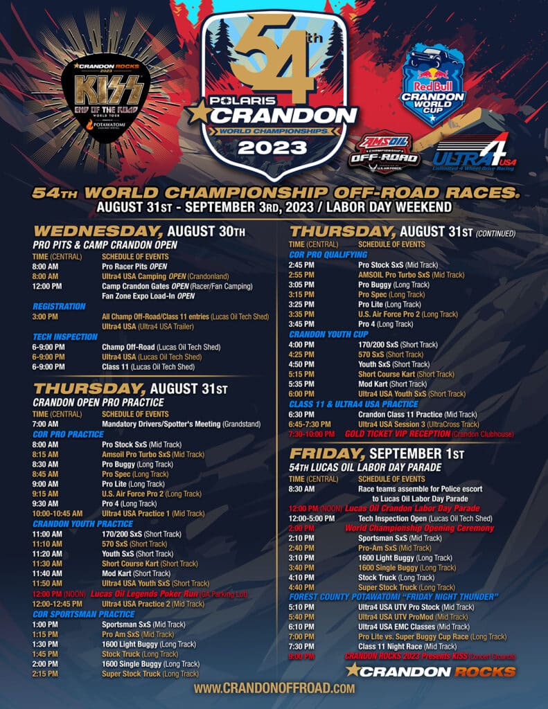 Events Crandon International Raceway Crandon, WI